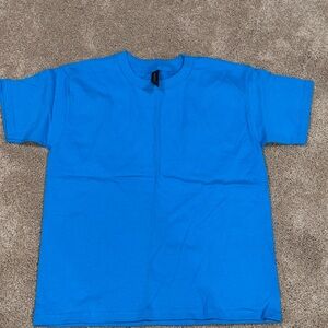 Turquoise Blue Kids Youth S T-Shirt